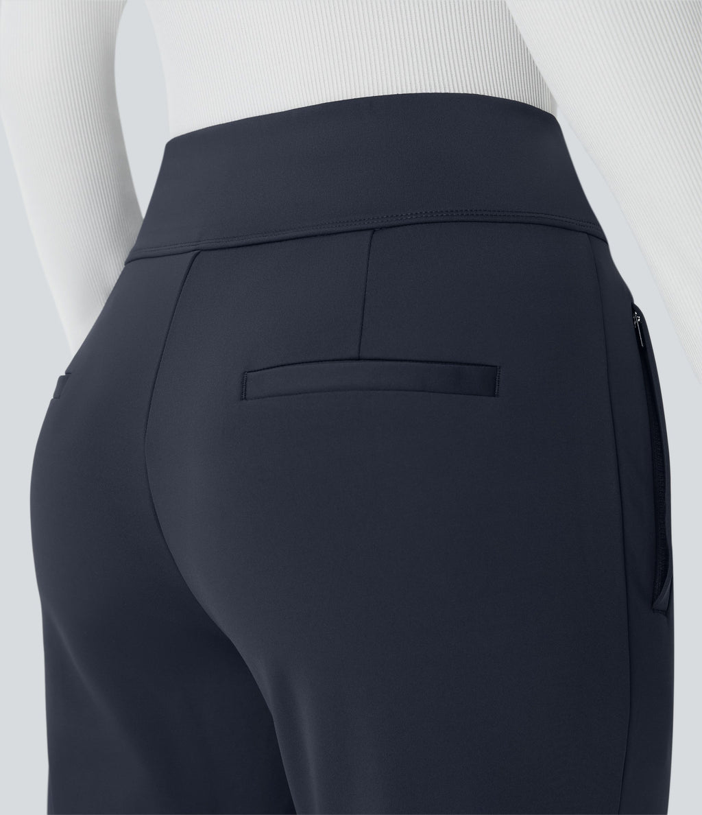 Aitana Flex Pantalones de pierna ancha con bolsillo lateral y cremallera