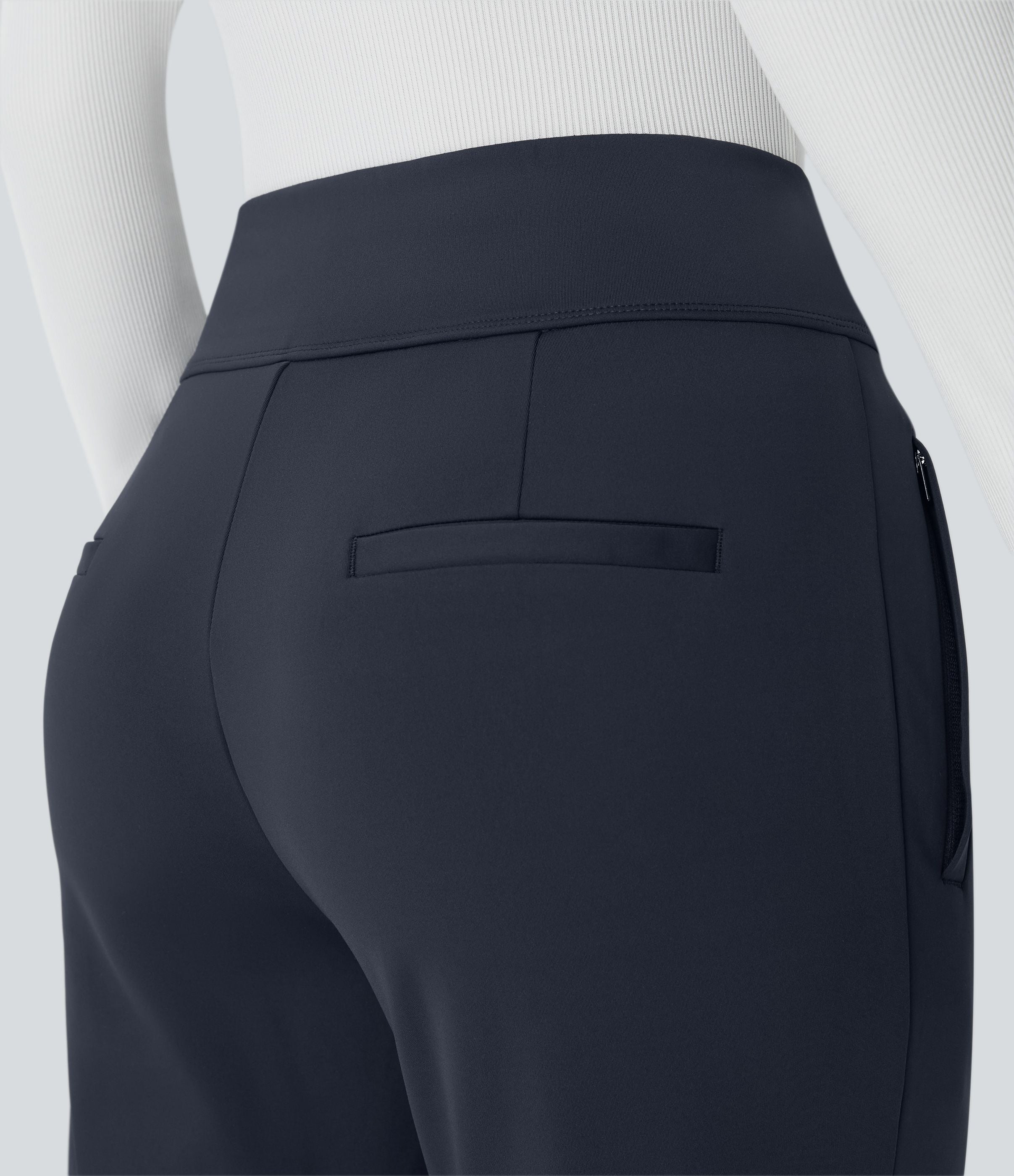 Aitana Flex Pantalones de pierna ancha con bolsillo lateral y cremallera